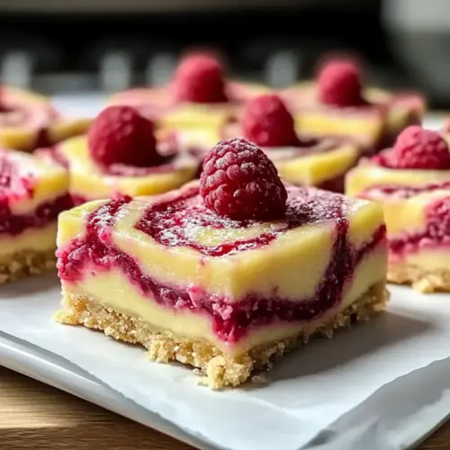 Lemon Raspberry Swirl Bars