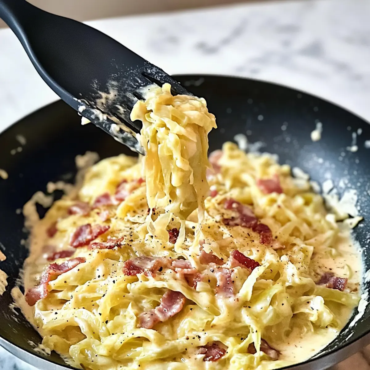 Cabbage Carbonara