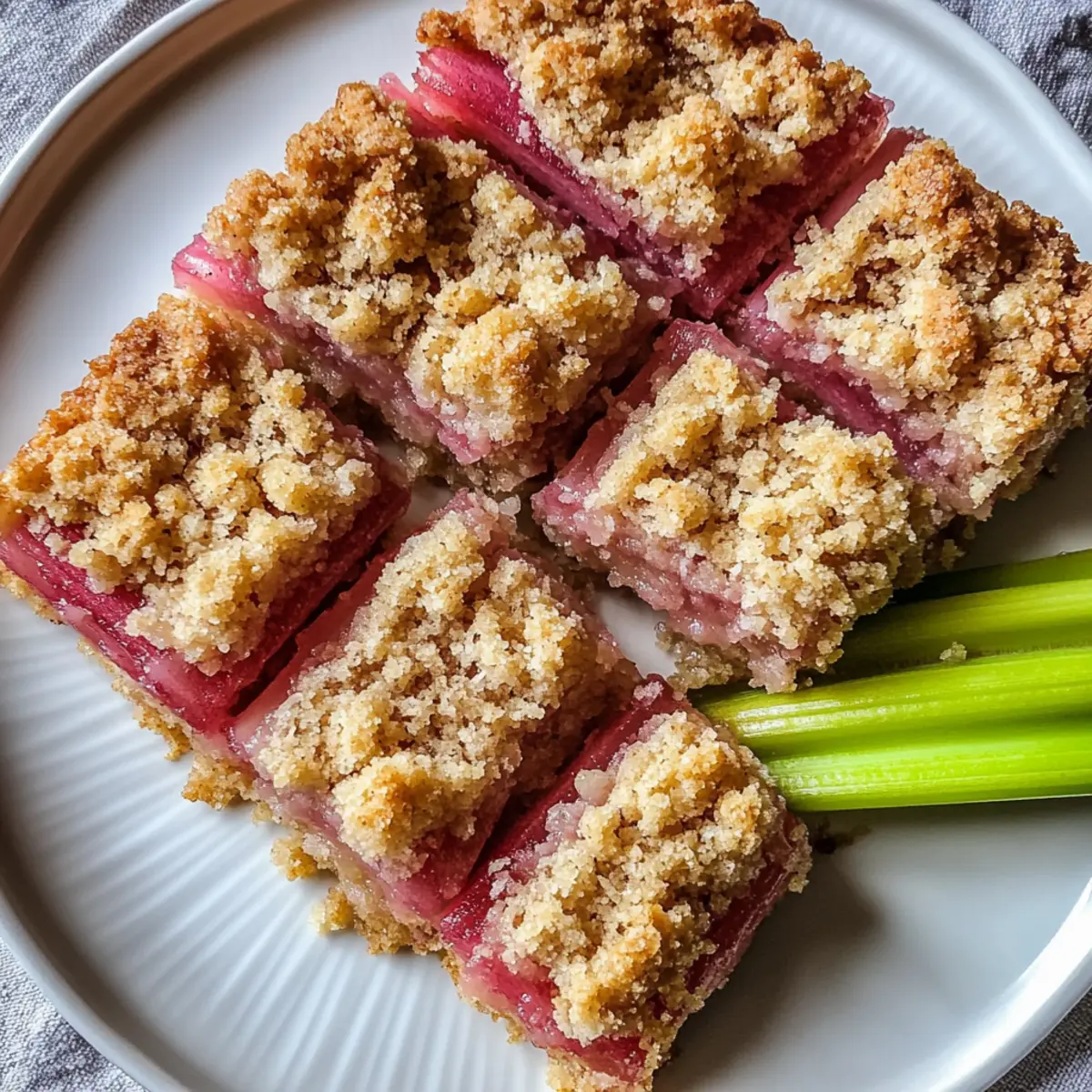 Amish Oatmeal Rhubarb Bars