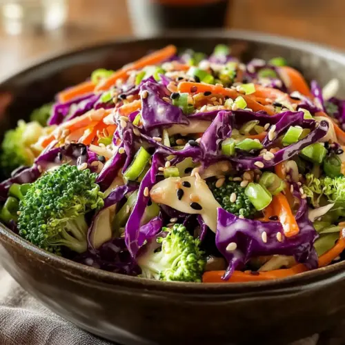 Asian Cabbage Salad with Sesame Ginger Dressing