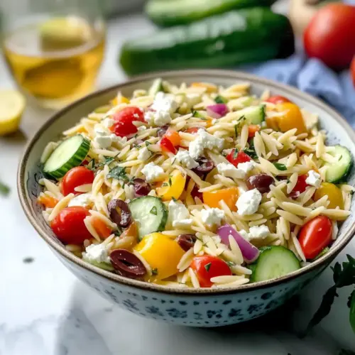 Greek Orzo Pasta Salad