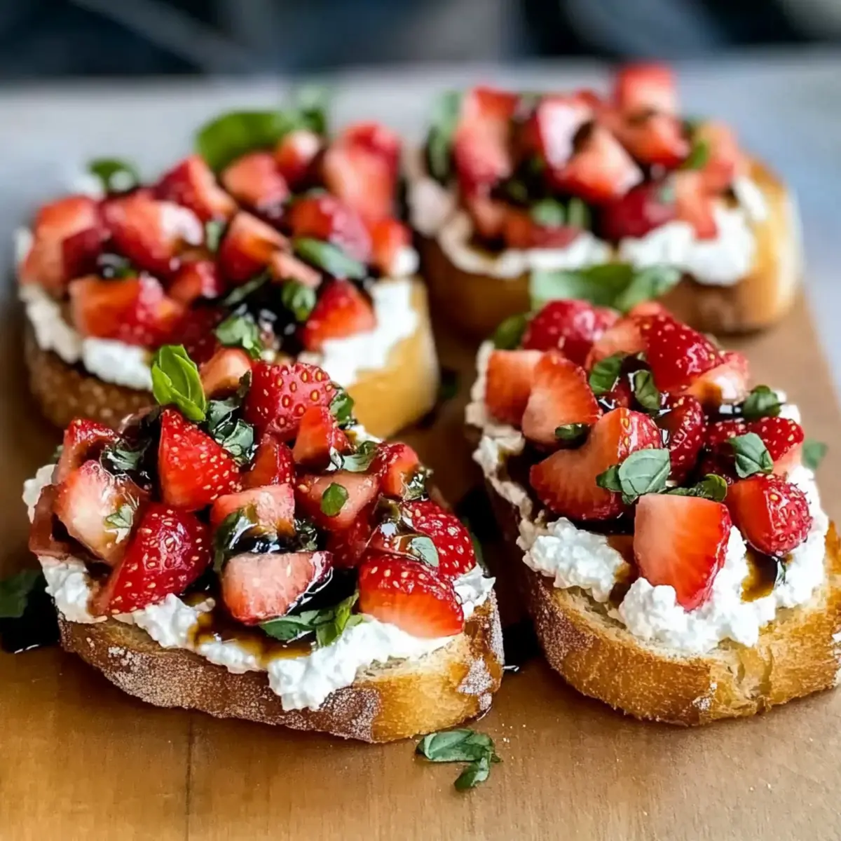 Strawberry Ricotta Bruschetta