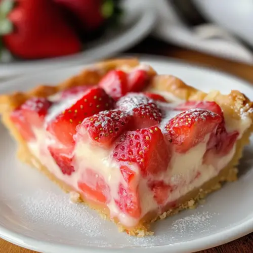 Strawberry Rhubarb Custard Dessert