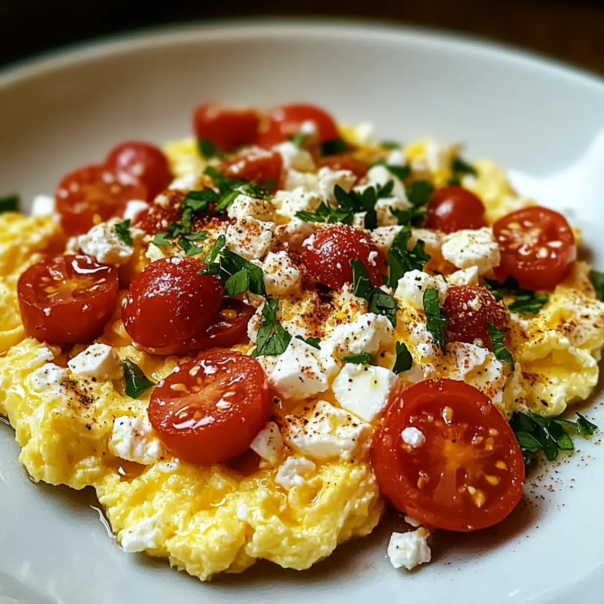 Mediterranean Scrambled Eggs