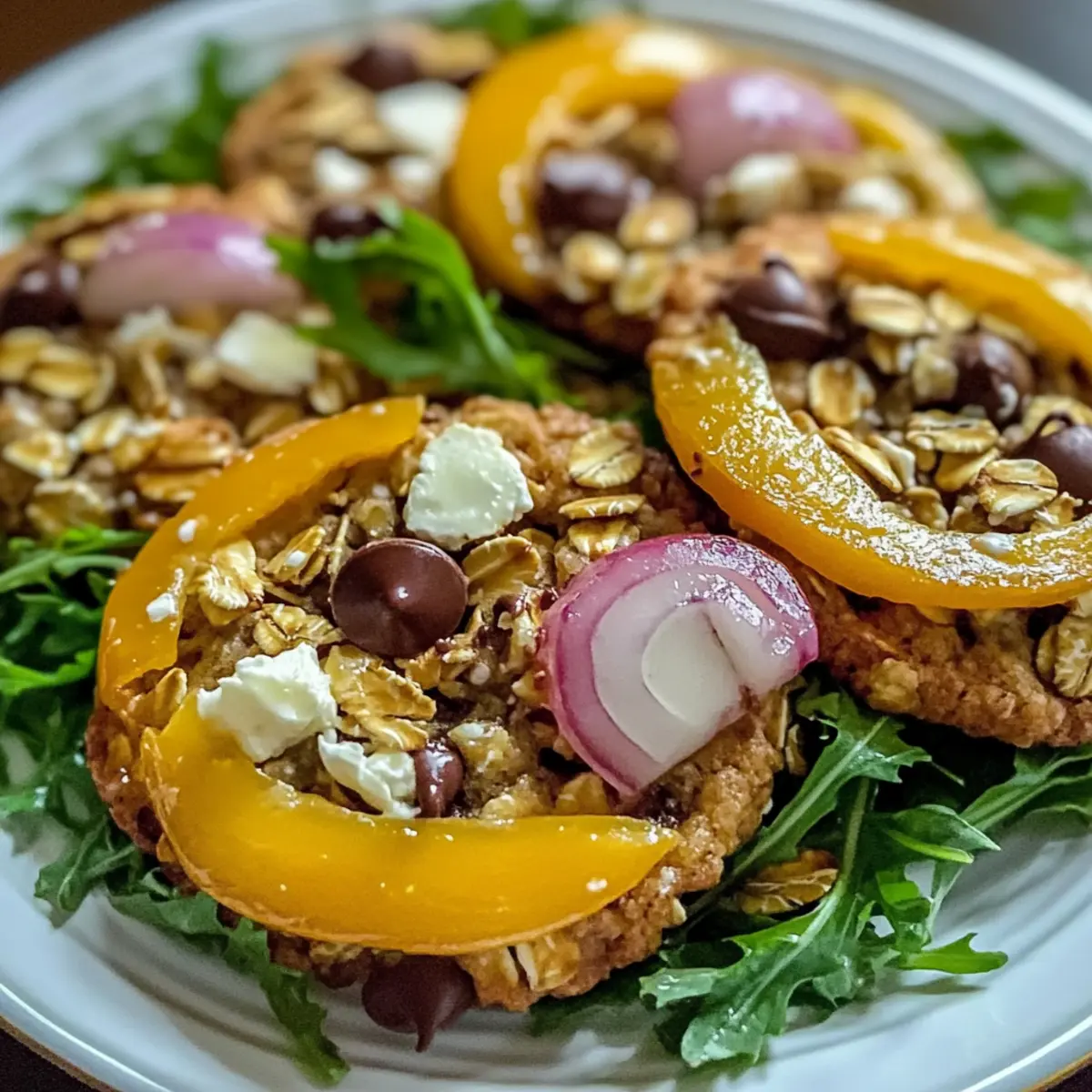 Peach Arugula Salad