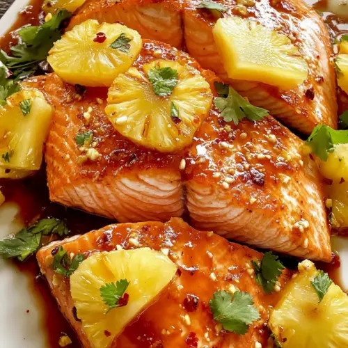 Baked Pineapple Salmon