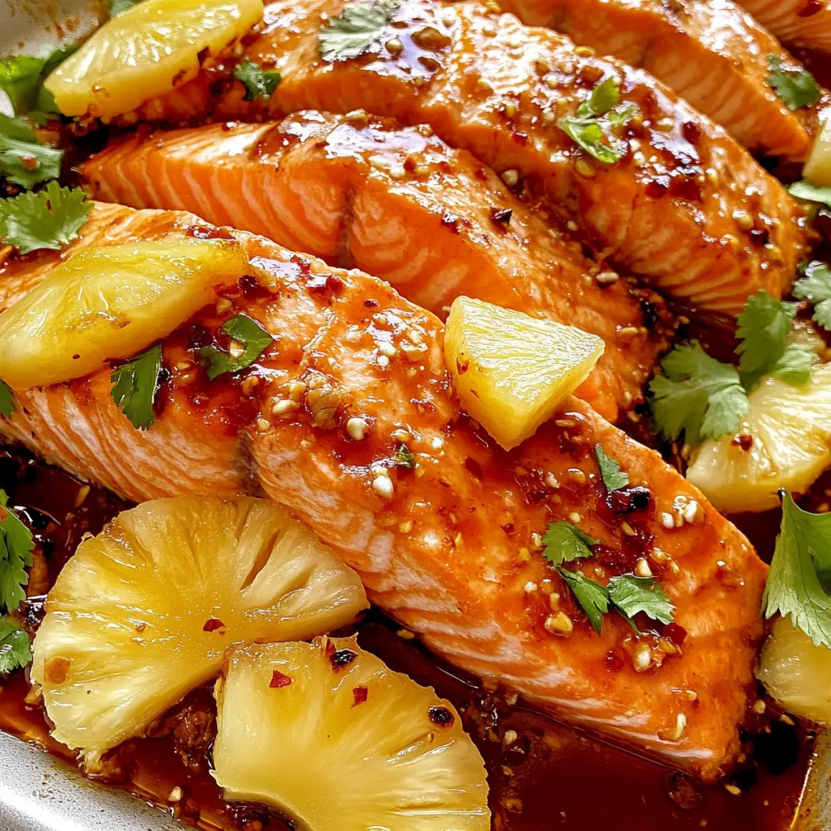 Baked Pineapple Salmon