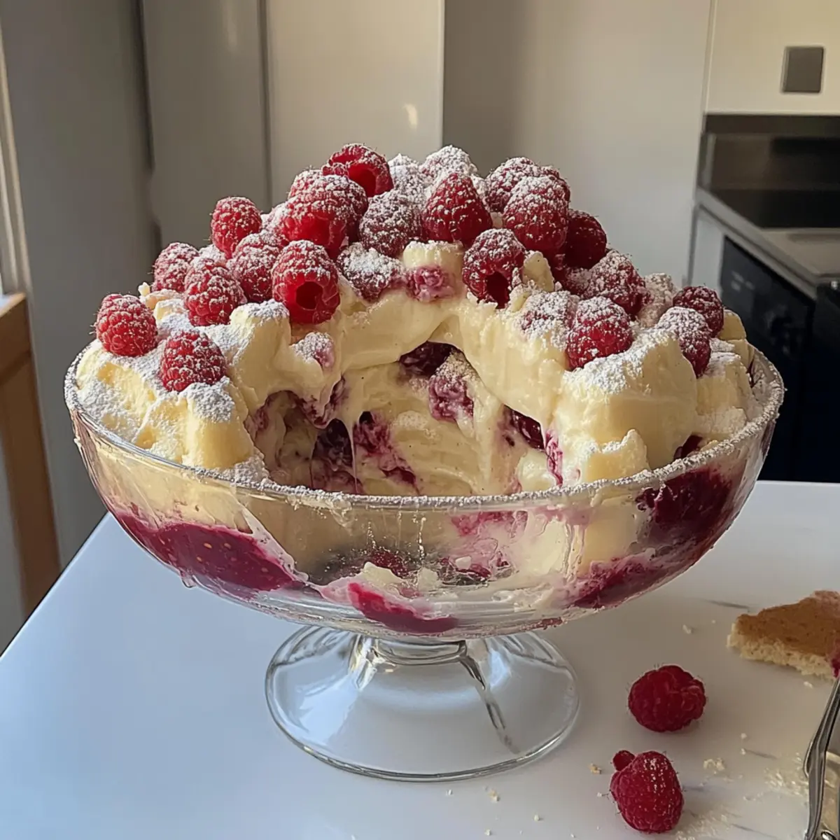 Rhubarb & Custard Trifle