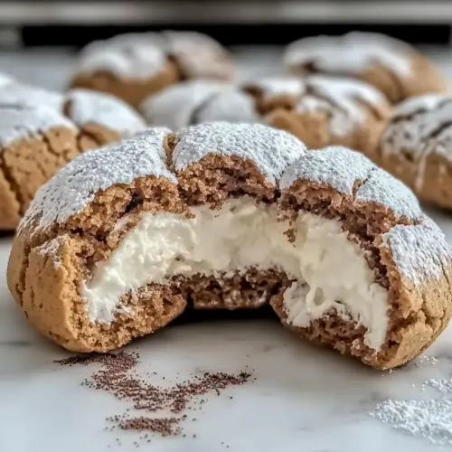 Tiramisu Crinkle Cookies
