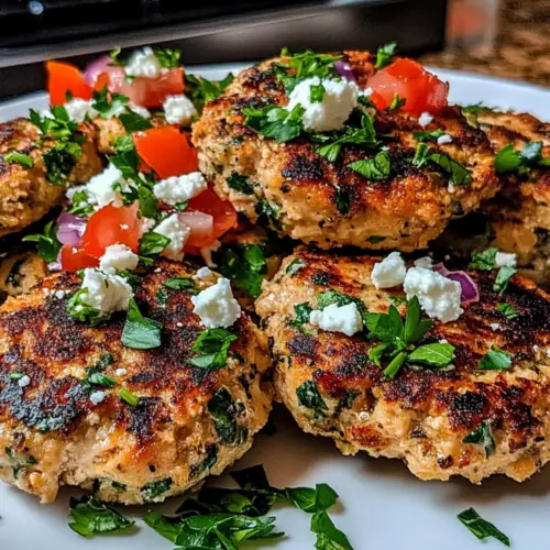 Mediterranean Chicken Patties