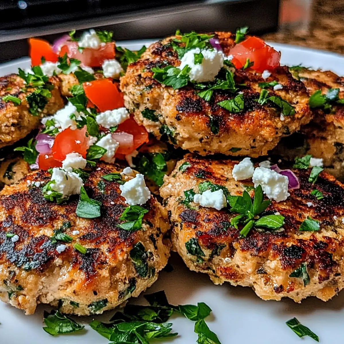 Mediterranean Chicken Patties
