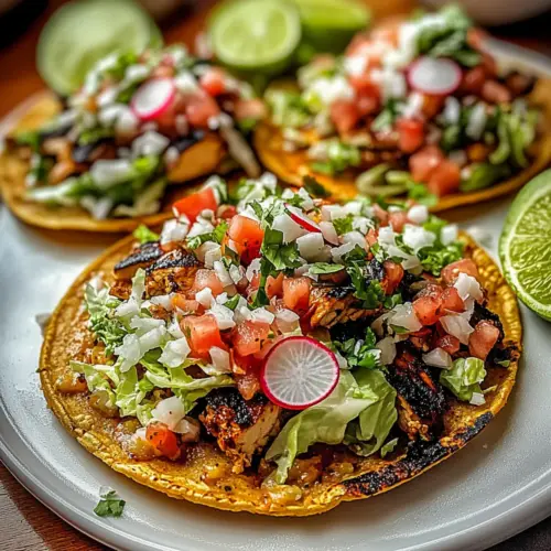 Grilled Spicy Mexican Chicken Tostadas