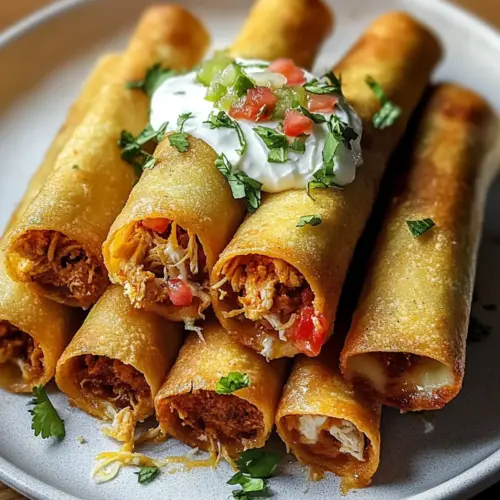 Crispy Chicken Taquitos