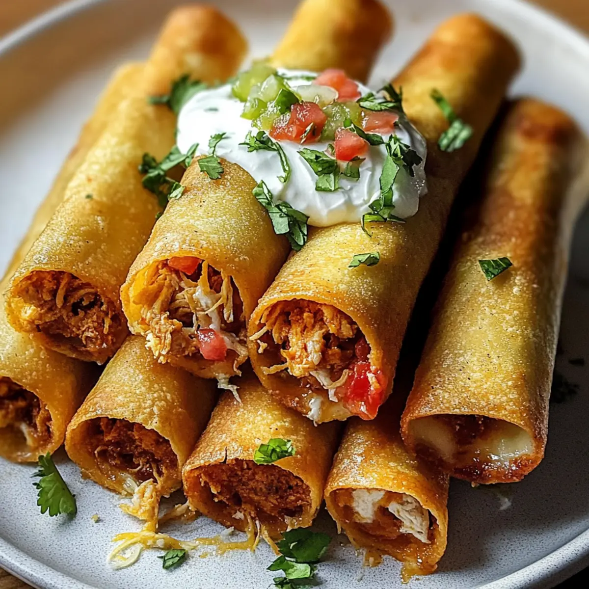 Crispy Chicken Taquitos
