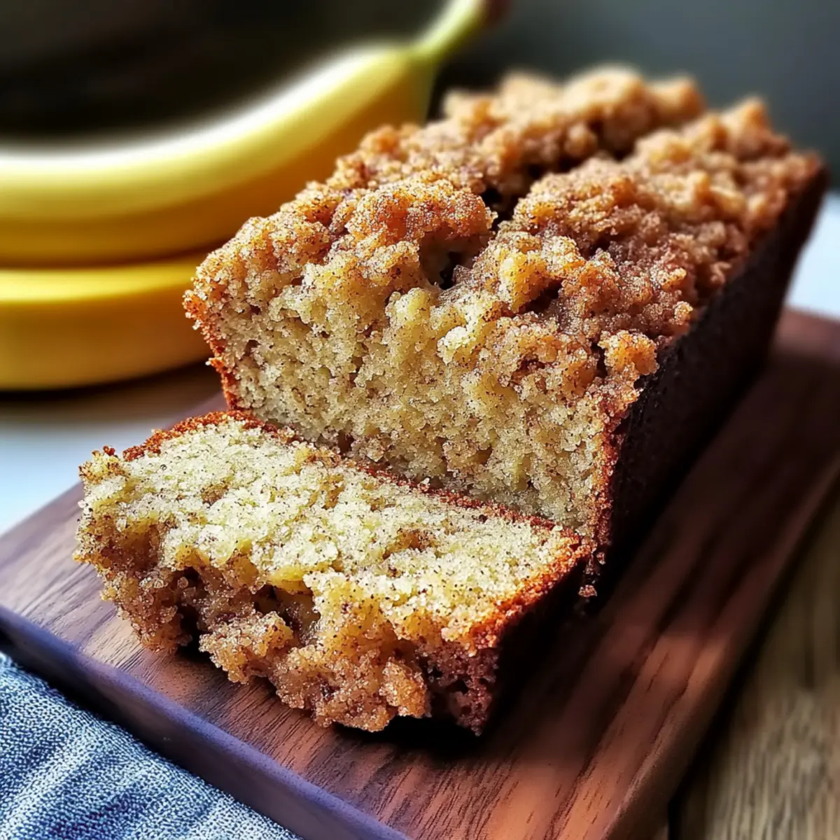 Cinnamon Crumb Banana Bread