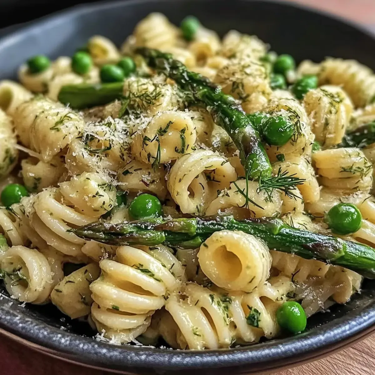 Spring Pasta Salad Recipe with Asparagus and Lemon Dill Vinaigrette