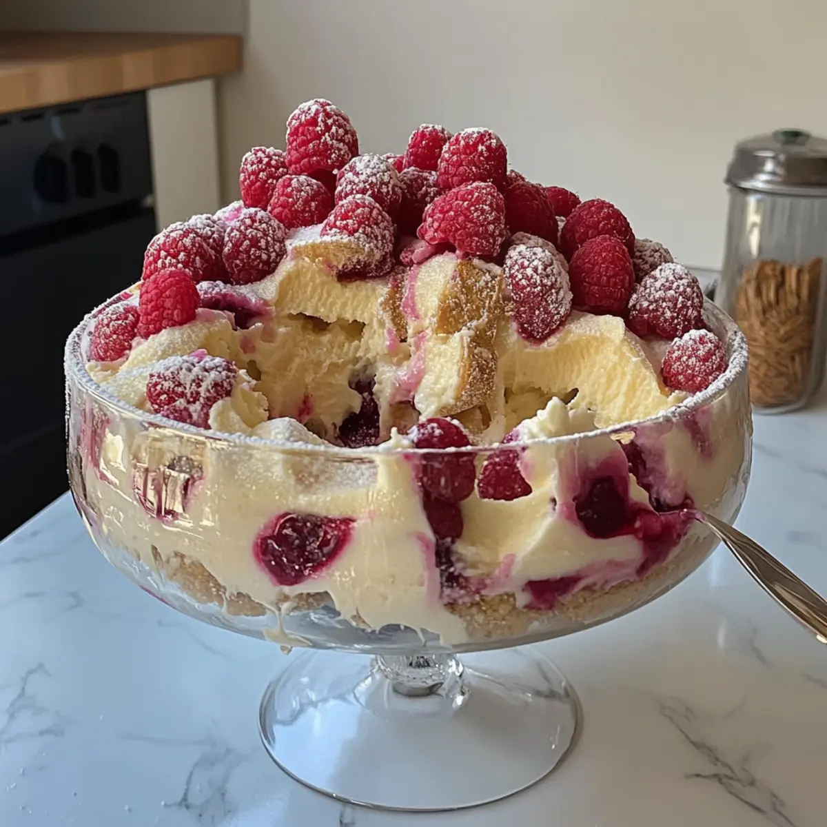 Rhubarb & Custard Trifle