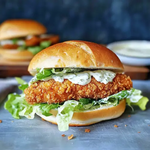Crispy Chicken Caesar Sandwich