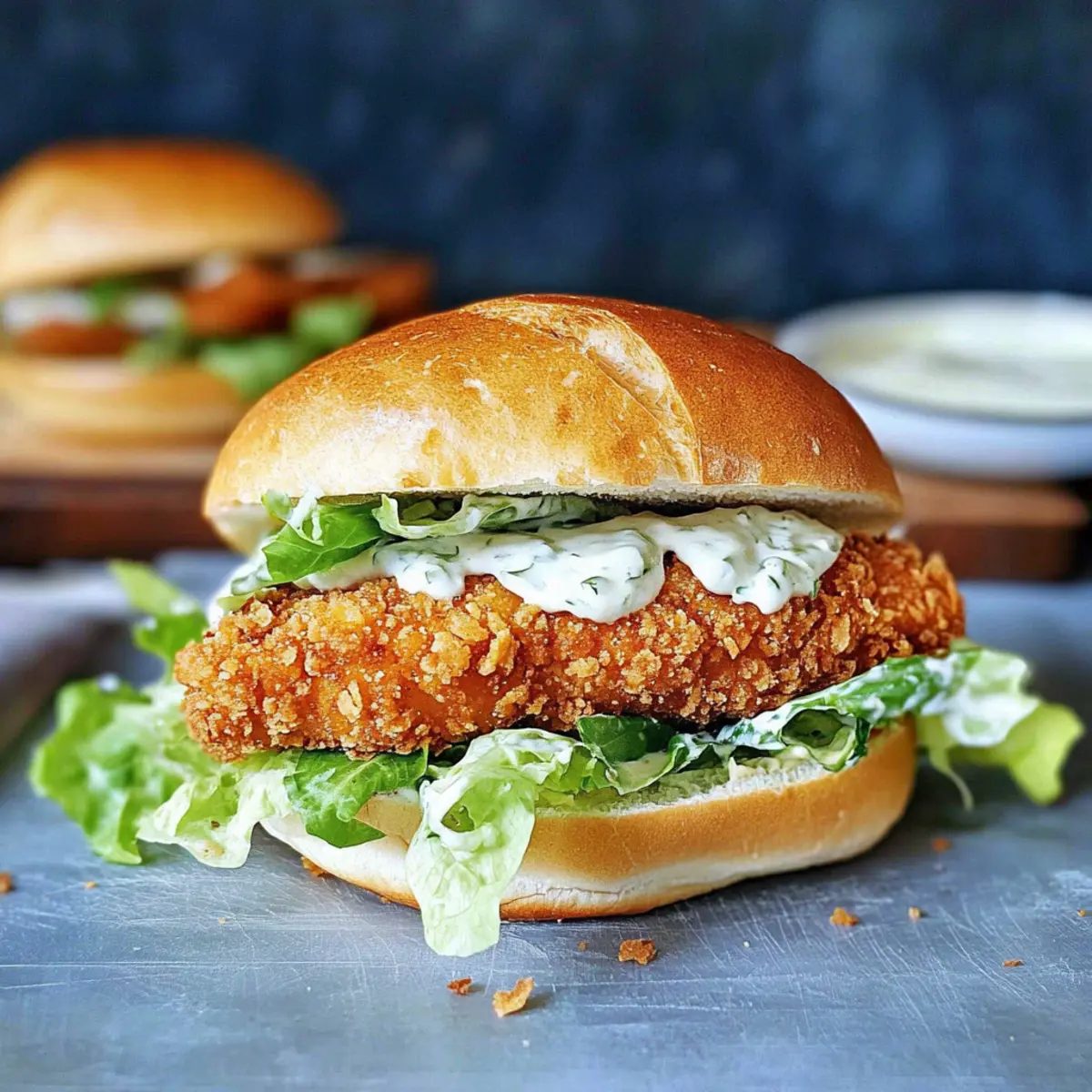 Crispy Chicken Caesar Sandwich