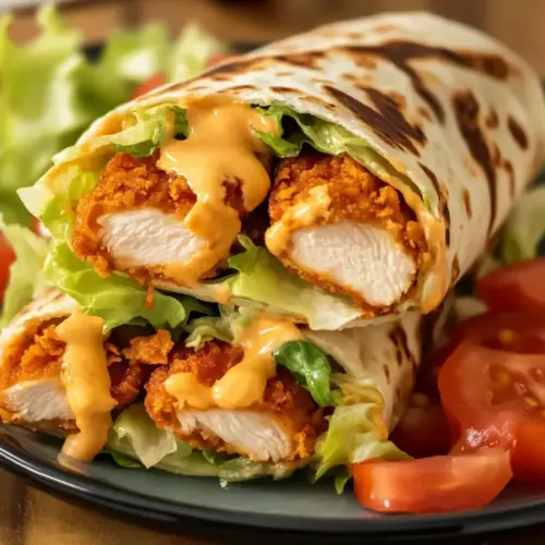 Sweet Chili Crispy Chicken Wraps