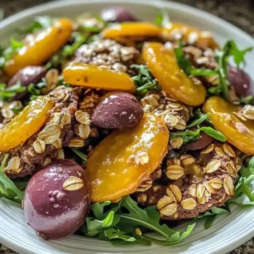 Peach Arugula Salad