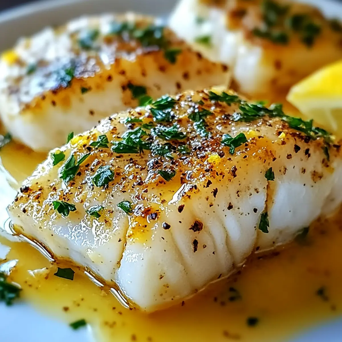 Lemon Garlic Butter Cod