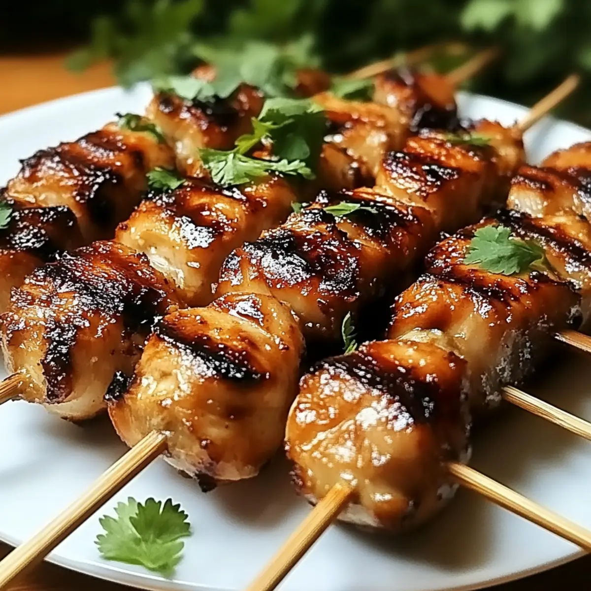 Grilled Thai Coconut Chicken Skewers