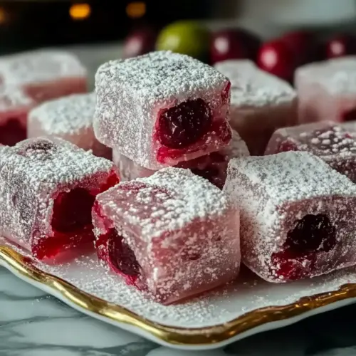 Cranberry-Rose Turkish Delight