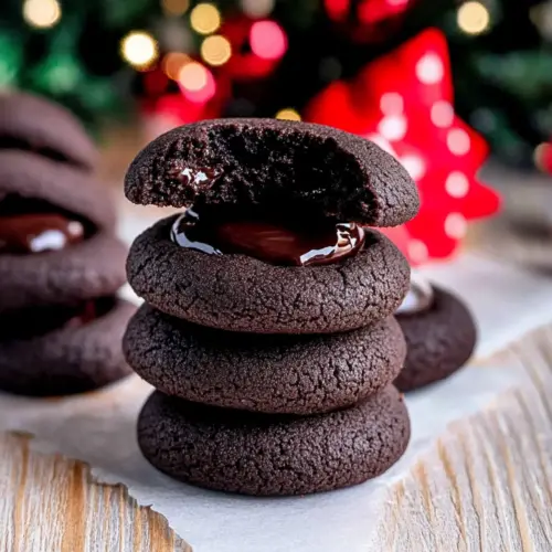 Chocolate Thumbprint Cookies
