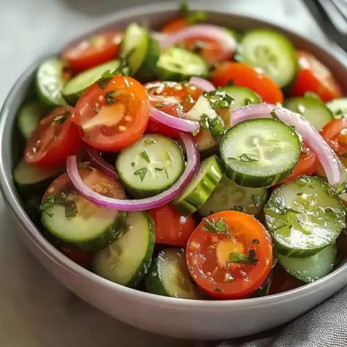Cucumber Tomato Salad