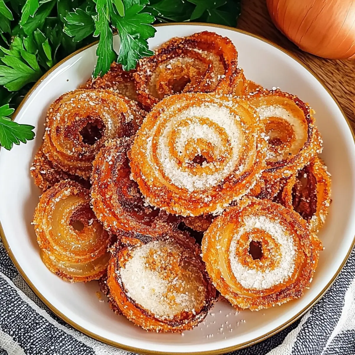 Crispy Onion Ring Chips