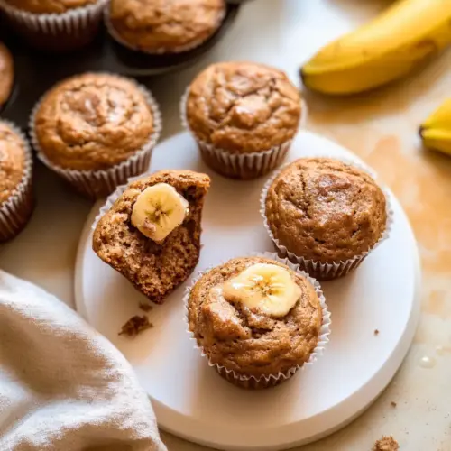 Maple Cinnamon Banana Muffins