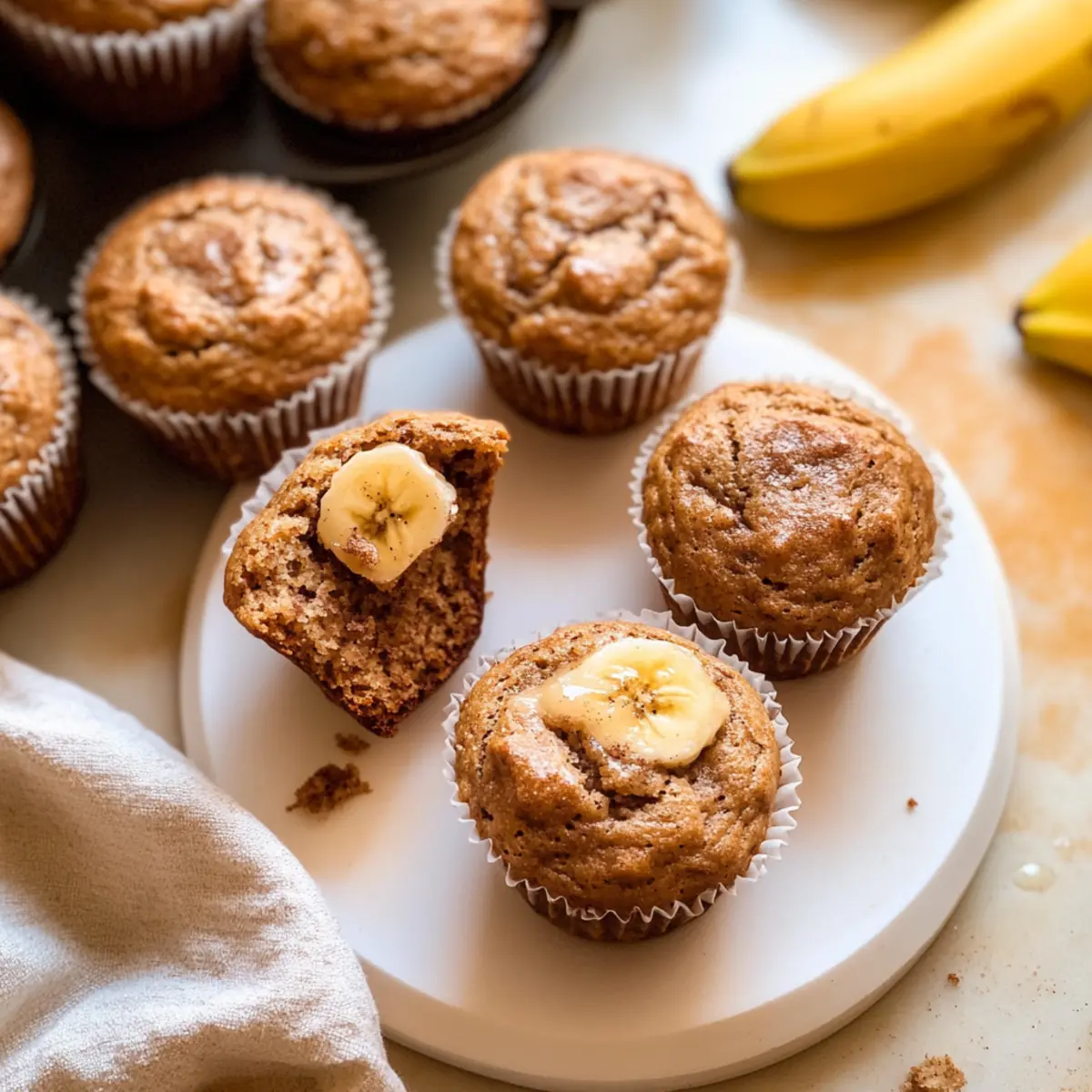 Maple Cinnamon Banana Muffins