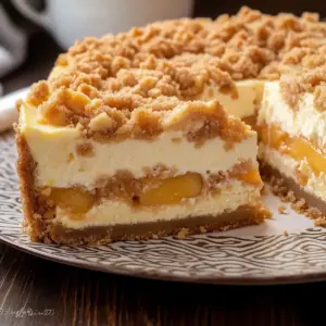 Peach Cobbler Cheesecake