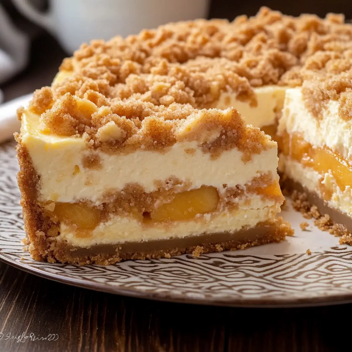 Peach Cobbler Cheesecake