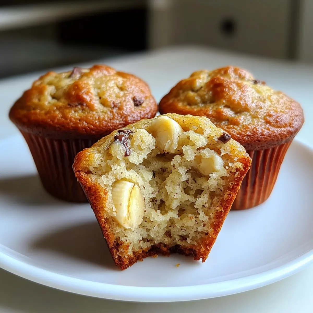Healthy Greek Yogurt Banana Muffins