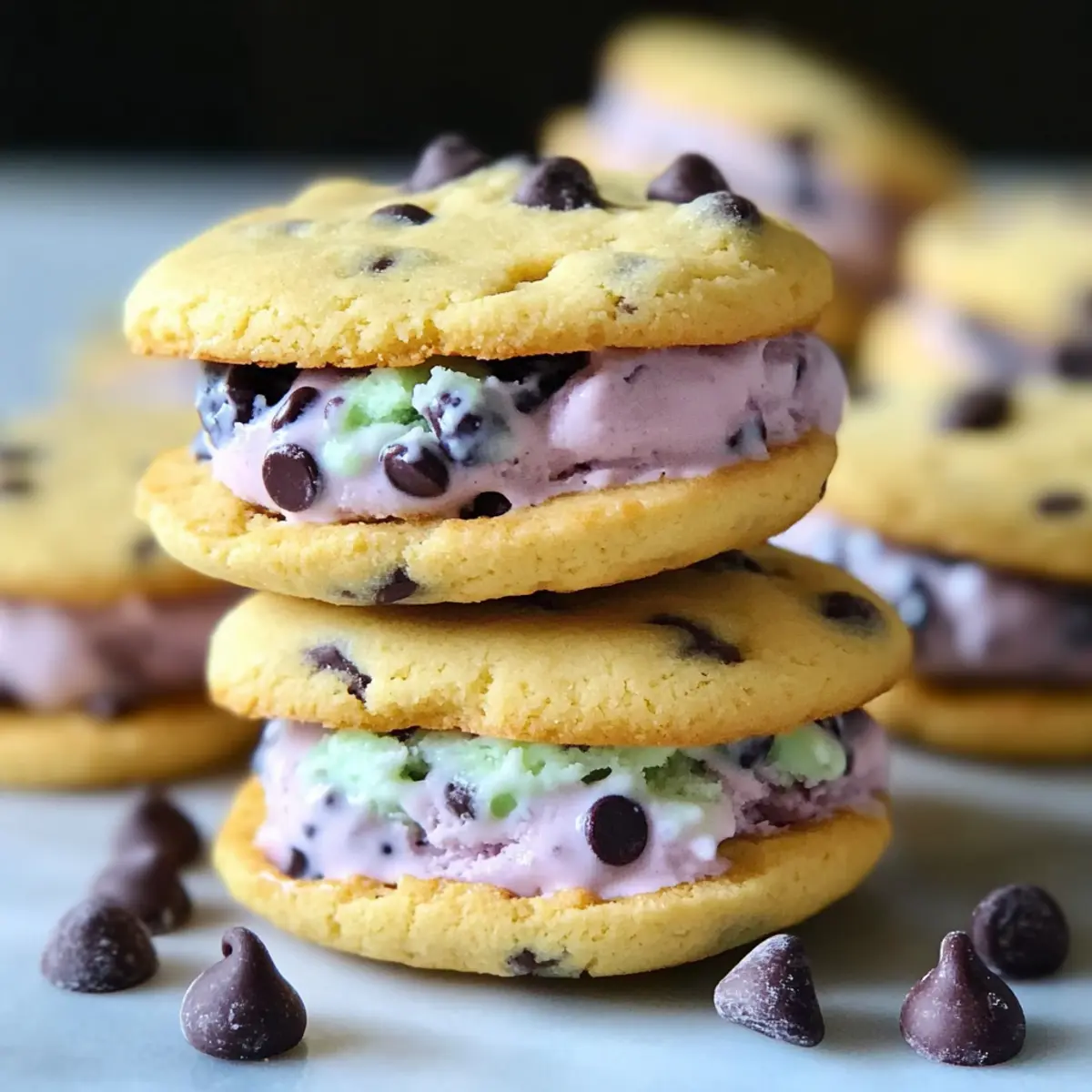 Lemon Blueberry Ice Cream Sandwiches