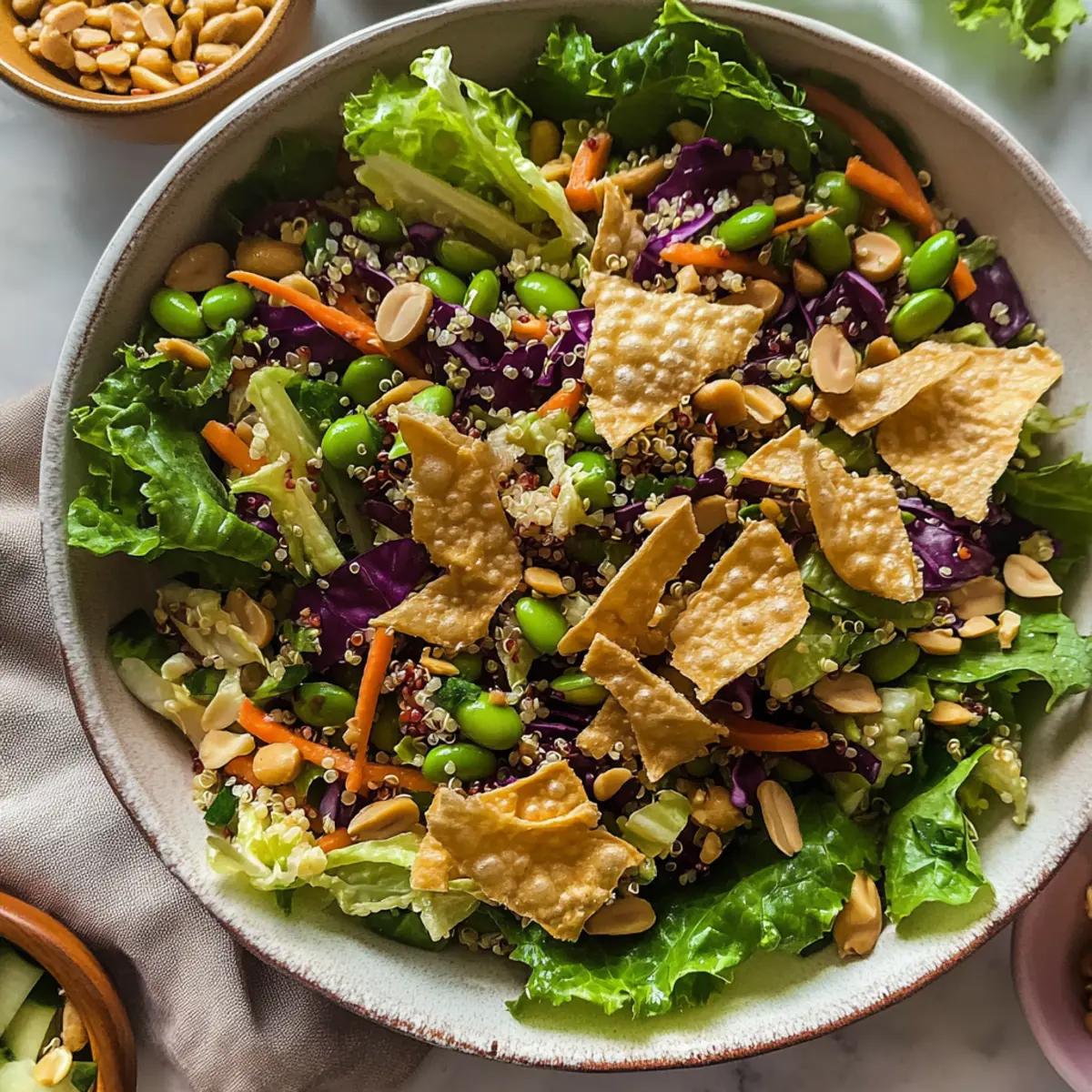 Edamame & Peanut Crunch Salad