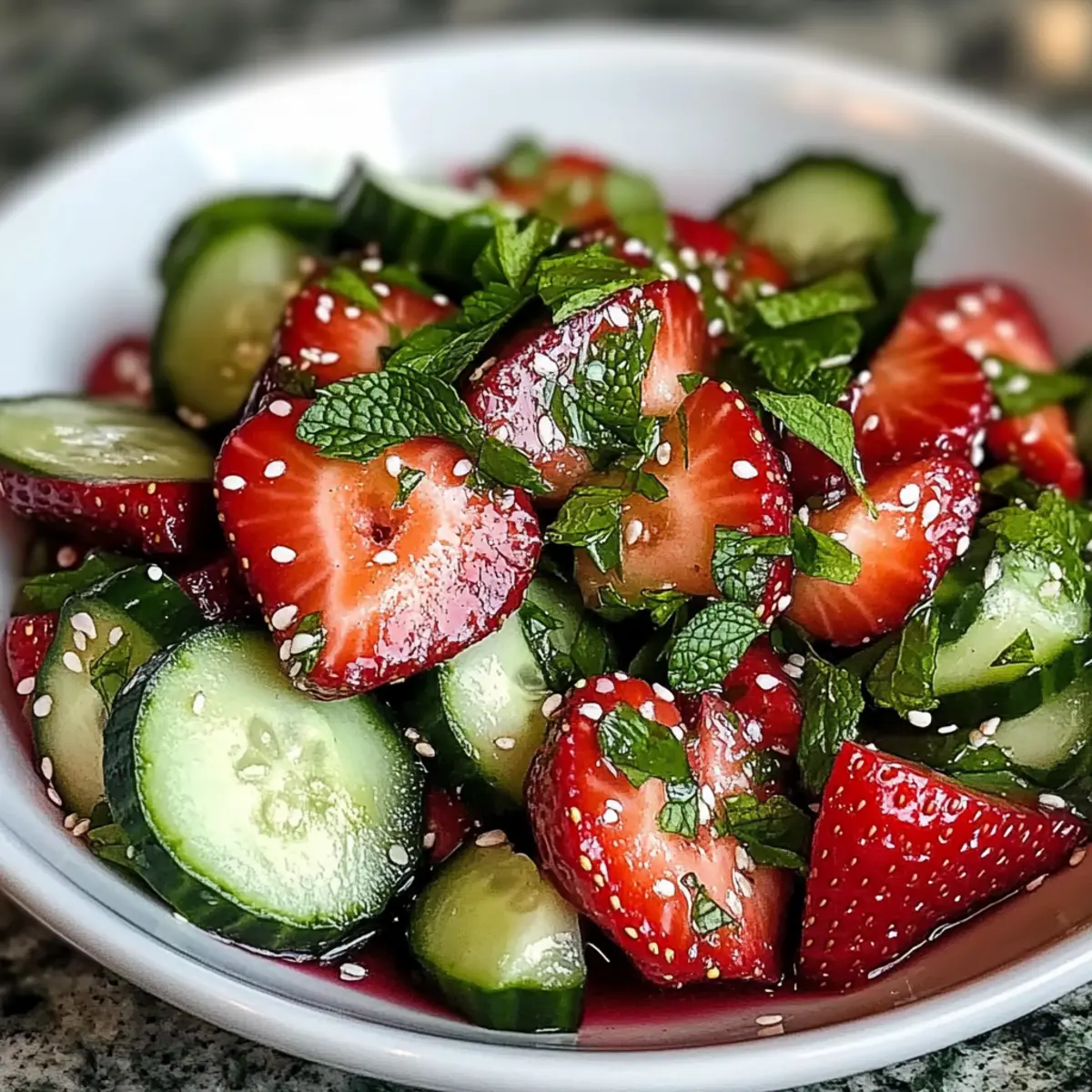 Cucumber Strawberry Sala