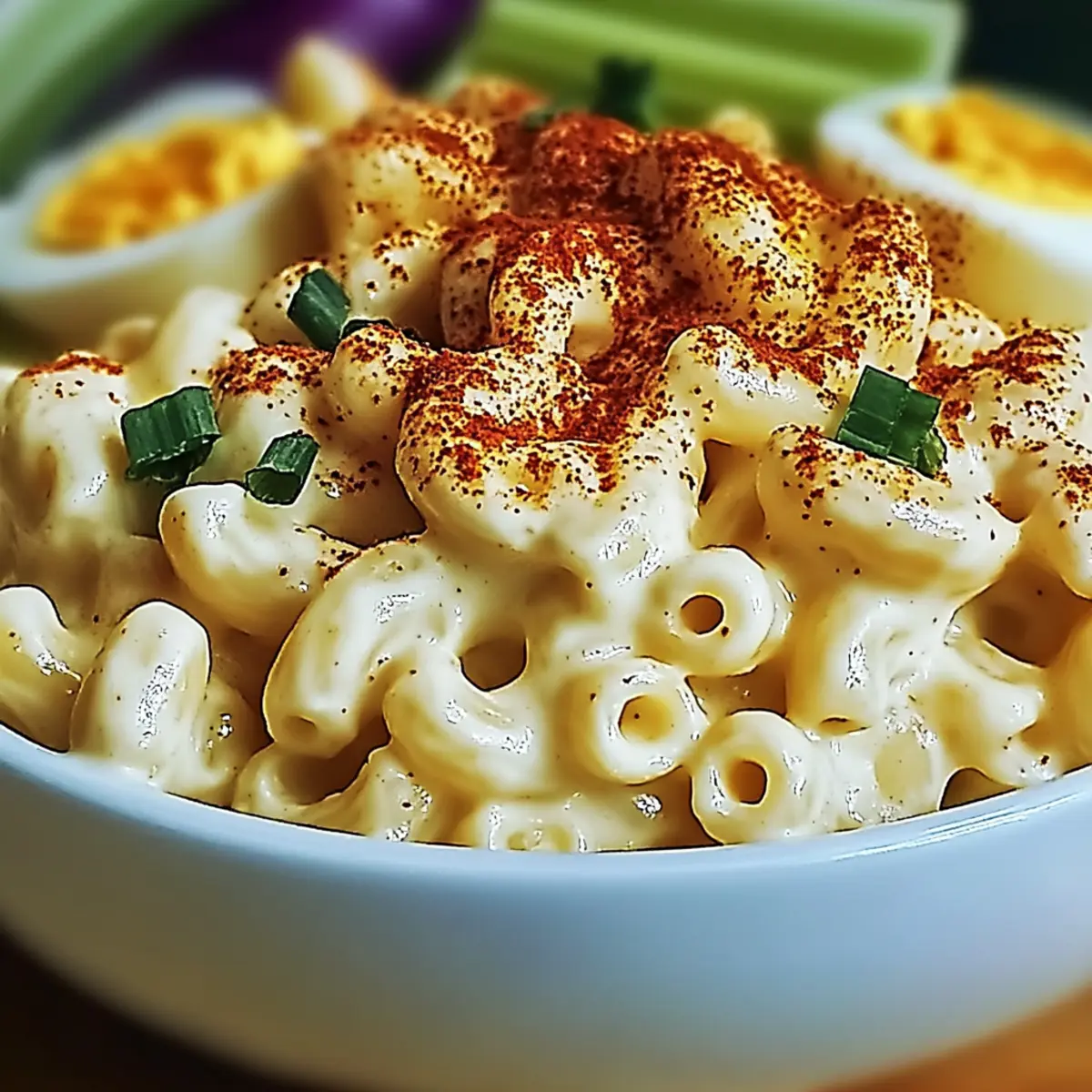 Deviled Egg Macaroni Salad