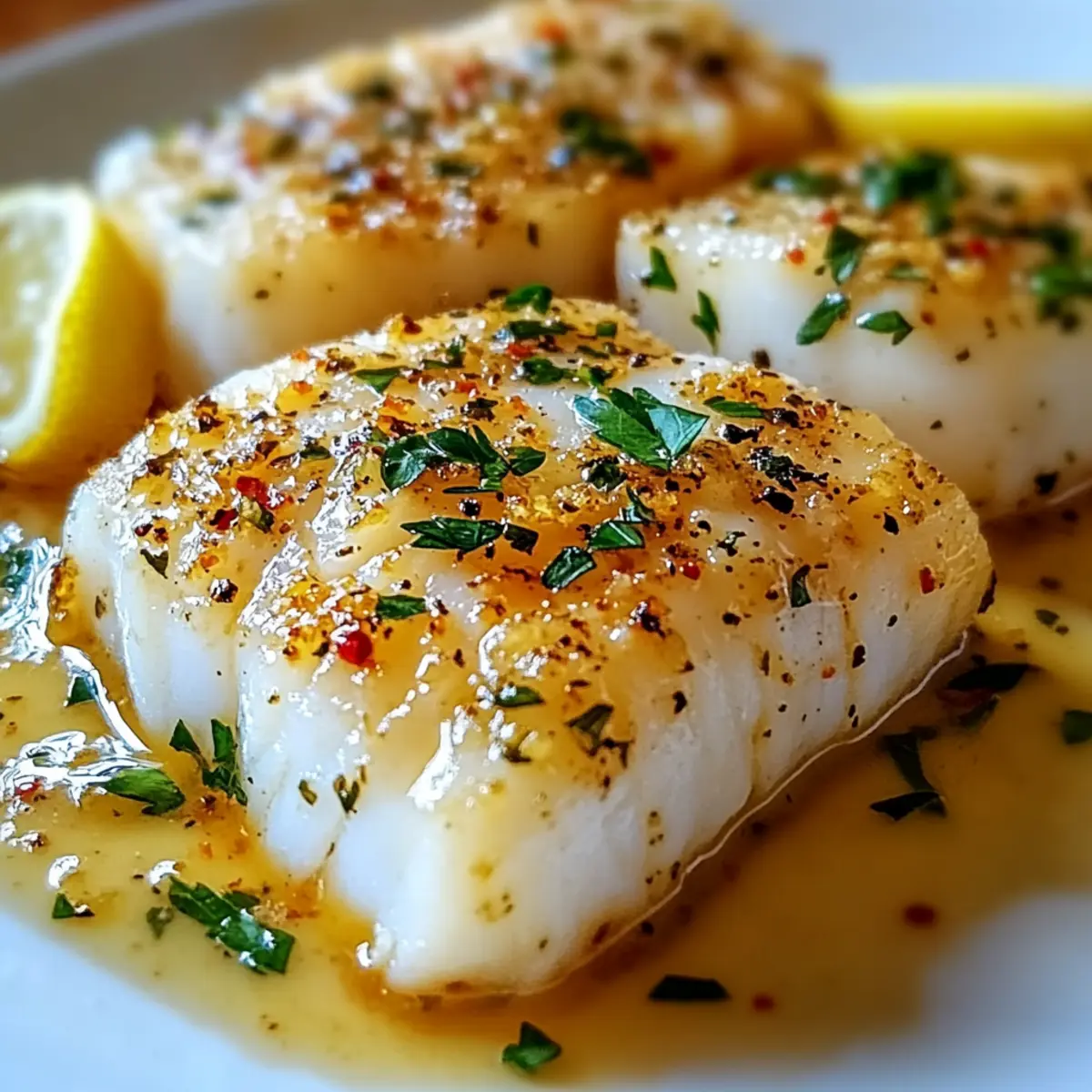 Lemon Garlic Butter Cod