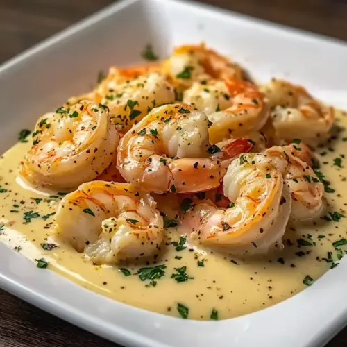 Creamy Garlic Prawns