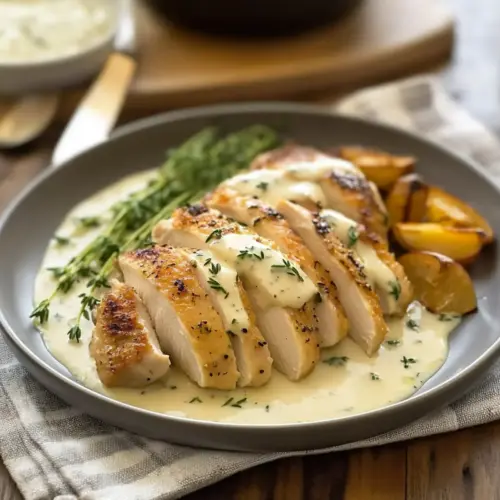 Chicken in White Wine Sauce