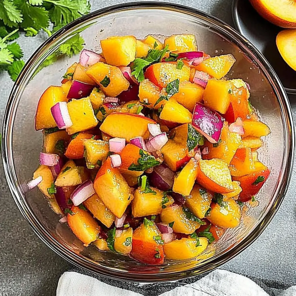 Fresh Peach Salsa