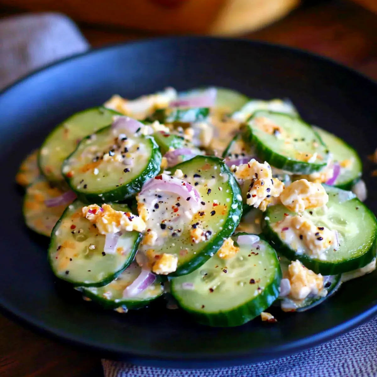 Jalapeno Popper Cucumber Salad