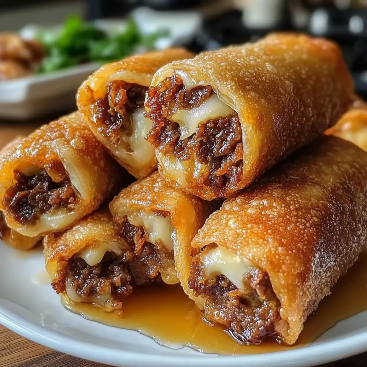 Texas Twinkies Egg Rolls with Honey