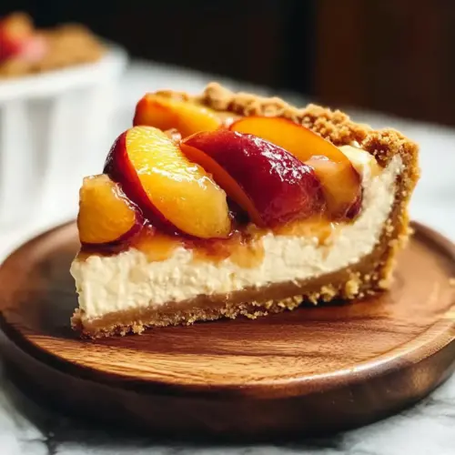 Peach Cobbler Cheesecake