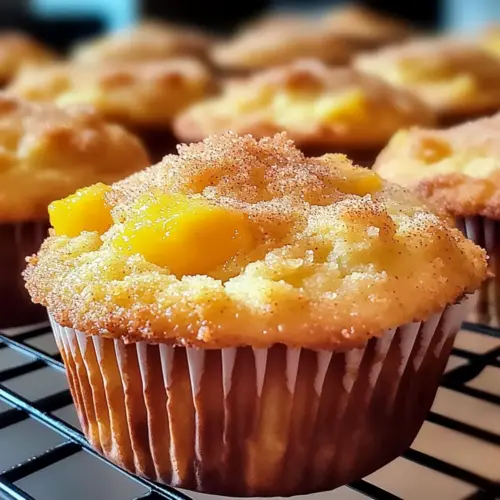 Peach Cobbler Muffins