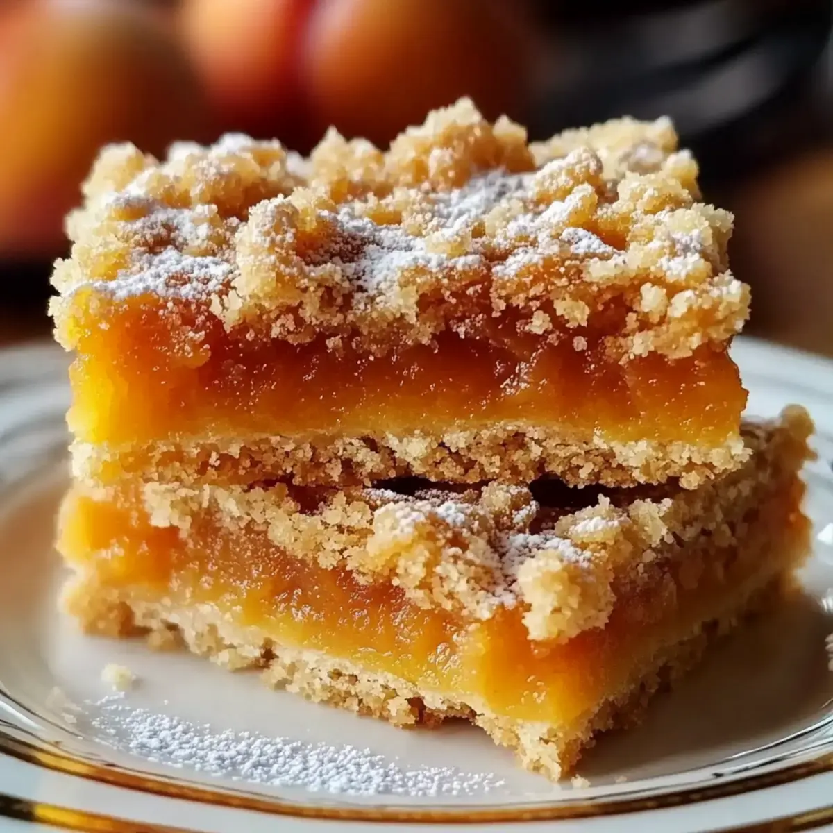 Apricot Crumble Bars