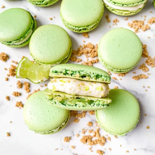 Key Lime Pie Macarons
